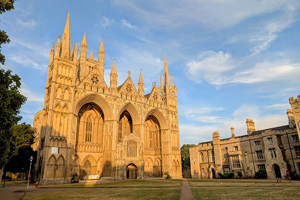 West front of Peterborough Cathedral (© Eupedia.com)