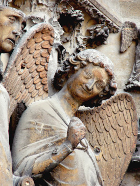 Smiling angel, Cathedral of Reims