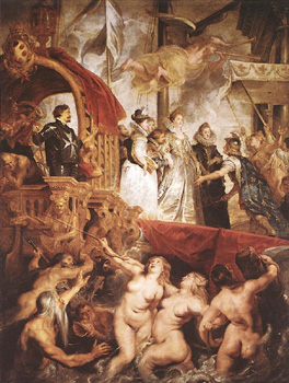 The Landing of Marie de' M�dici at Marseilles
(1623-25), by Peter-Paul Rubens