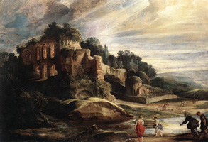 Landscape with the Ruins of Mount Palatine in Rome
(c. 1608), by Peter-Paul Rubens