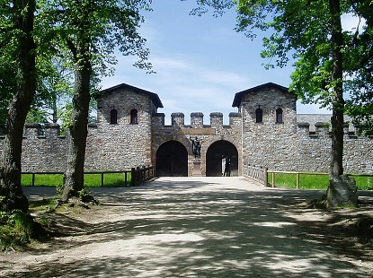 The Porta Praetoria (Main Gate) of the Saalburg Roman fort