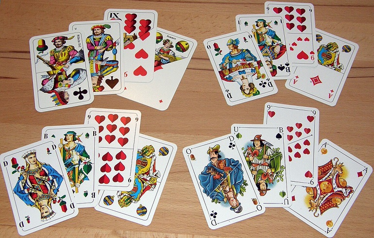 Traditional German Playing Card
