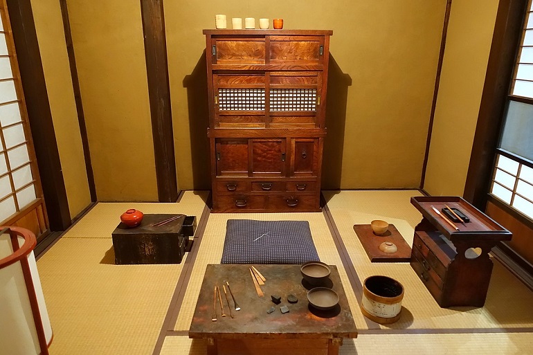 Traditional Japanese room at the Linden Museum, Stuttgart