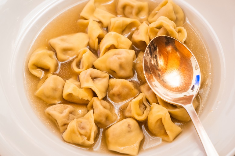 Tortellini in Brodo, a traditional dish from Modena and Bologna (© Dietmar Rauscher | Dreamstime.com) Tortellini in Brodo, a traditional dish from Modena and Bologna (© Dietmar Rauscher | Dreamstime.com)