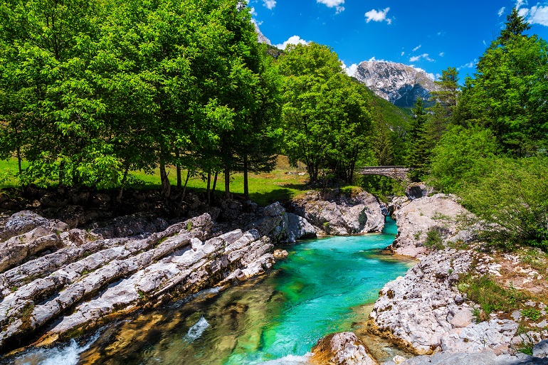Soca River in Bovec, Triglav National Park (© Janoka82 | Dreamstime.com)