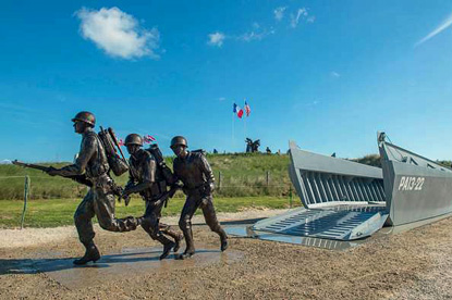 Higgins Boat Monument, Utah Beach, Normandy, France