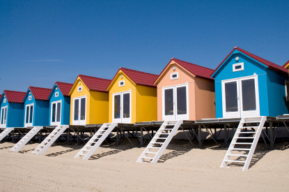 Colourful beach houses, Vlissingen (&copy; Ivonne Wierink-vanWetten | iStockphoto.com)