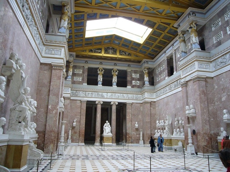 Interior of the Walhalla memorial (photo from picryl.com)