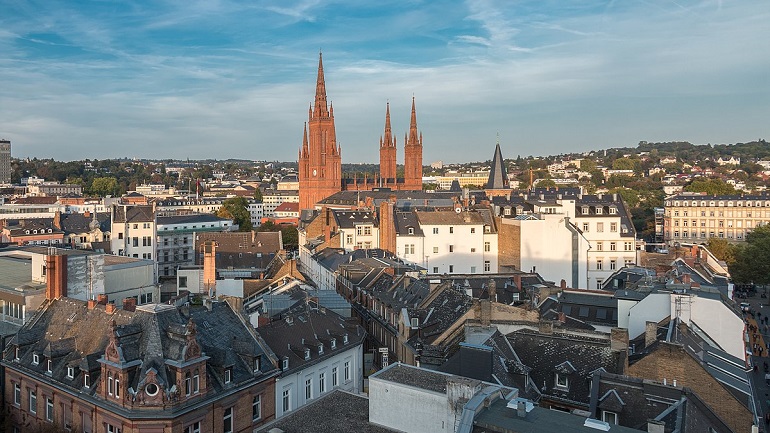 Panoramic View of Wiesbaden (photo by Martin Kraft - CC BY-SA 3.0)
