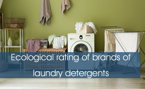 Ecological rating of laundry detergents