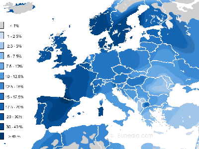 Mitochondrial Maps of Europe by haplogroup