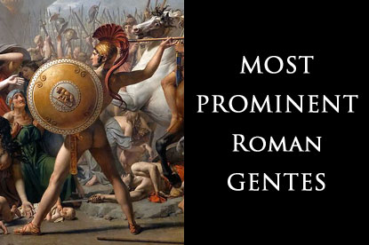 Most prominent Roman gentes