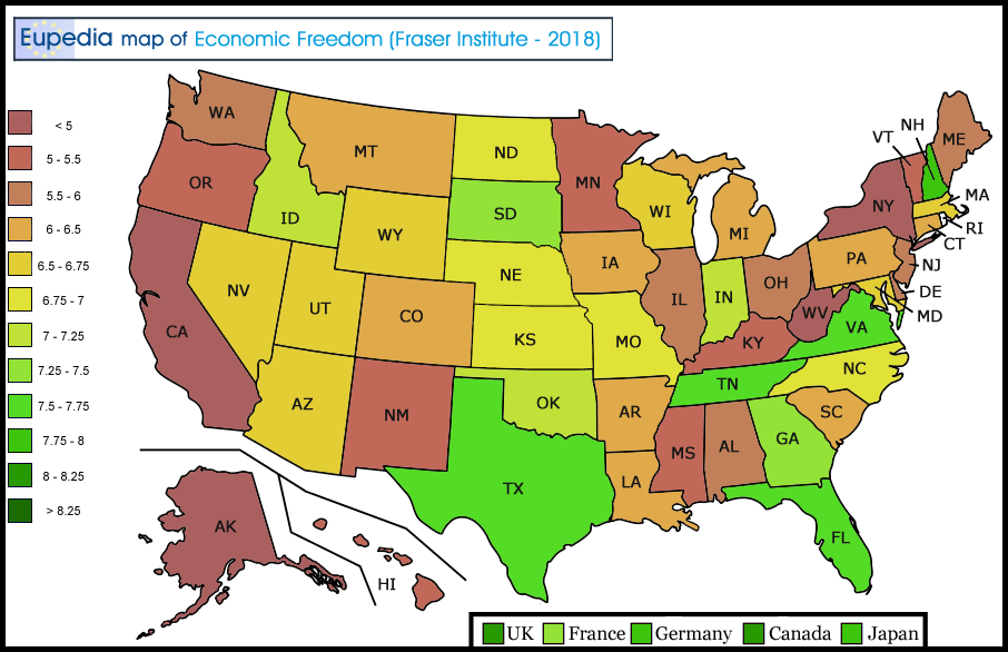 Mapped: The State of Economic Freedom in 2023