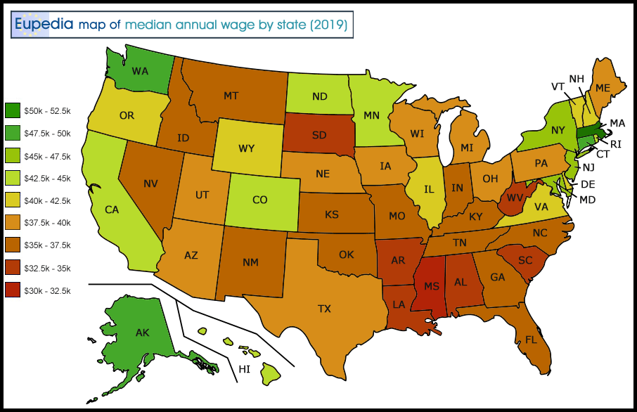 United States Yearly Annual And Monthly Mean Relative